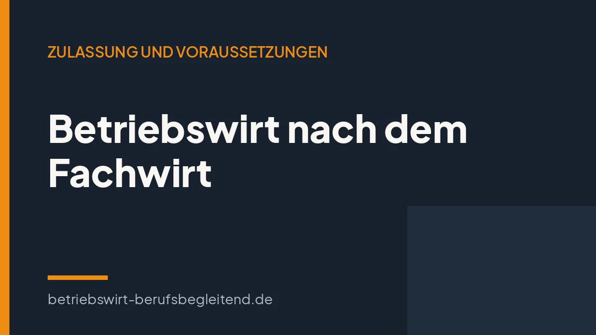 Titelgrafik zum Artikel über den Geprüften Betriebswirt nach dem Fachwirt